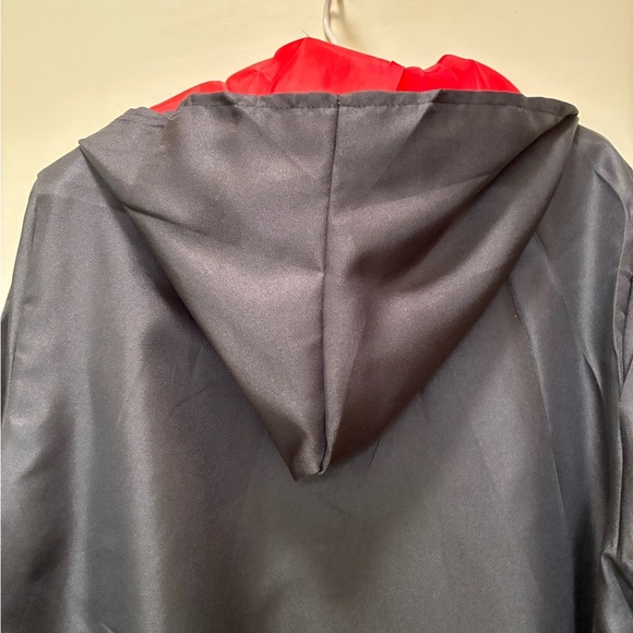 🆕 Black Wizard Robe with Hood and Red Lining. Includes scarf and wand XXL - Picture 5 of 7